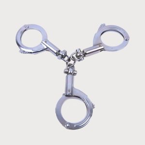 Nickel-Plated Carbon Steel Police Handcuffs
